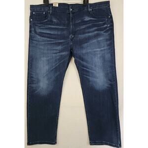 Levi’s 541 ~Men's 48×29~ Blue Dark Wash Denim Athletic Taper Jeans Stretch NWT.
